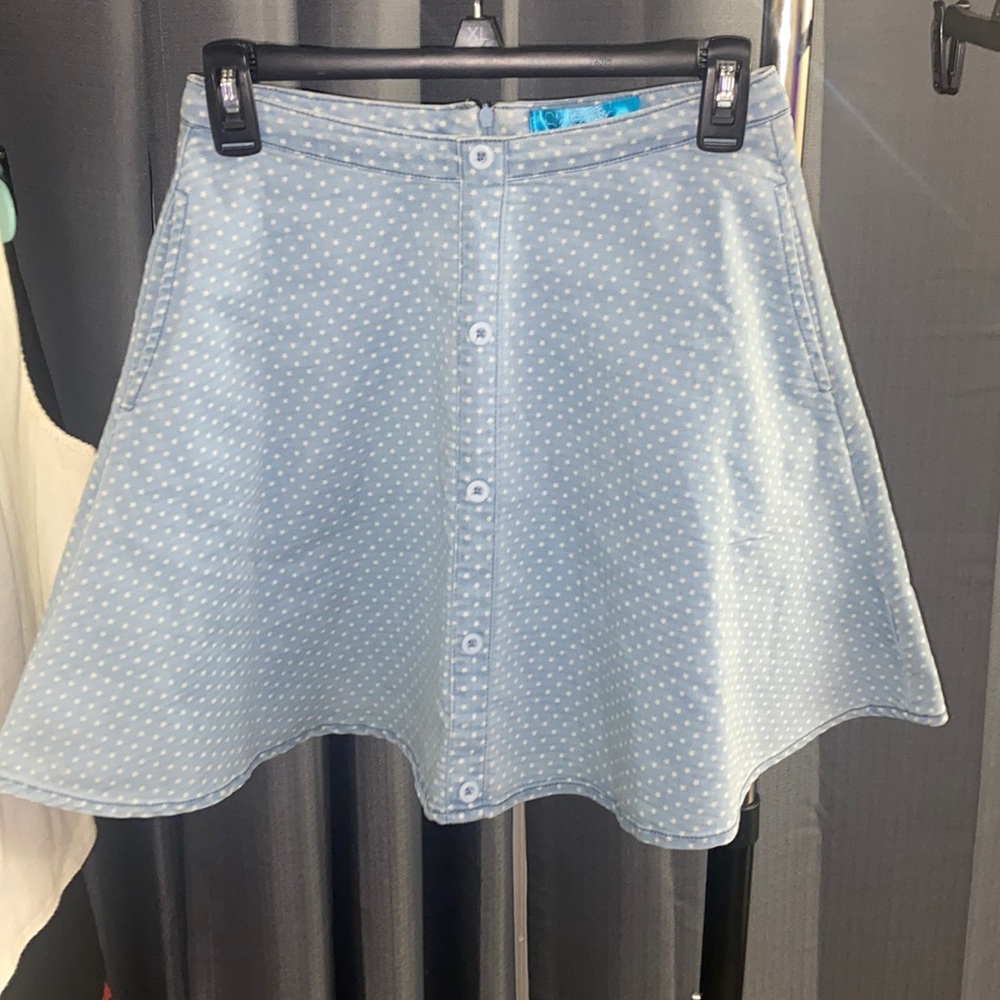 Denim skater skirt